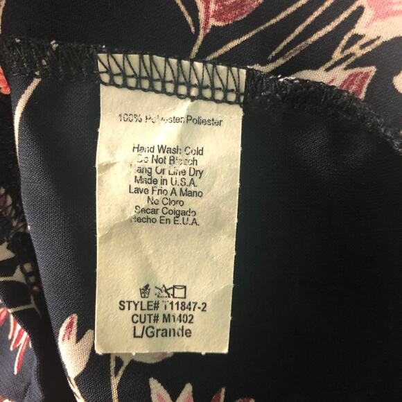 Vintage Mezzanine Top Juniors Large Y2K Floral Cropped Dainty Coquette Beachy - Picture 8 of 9